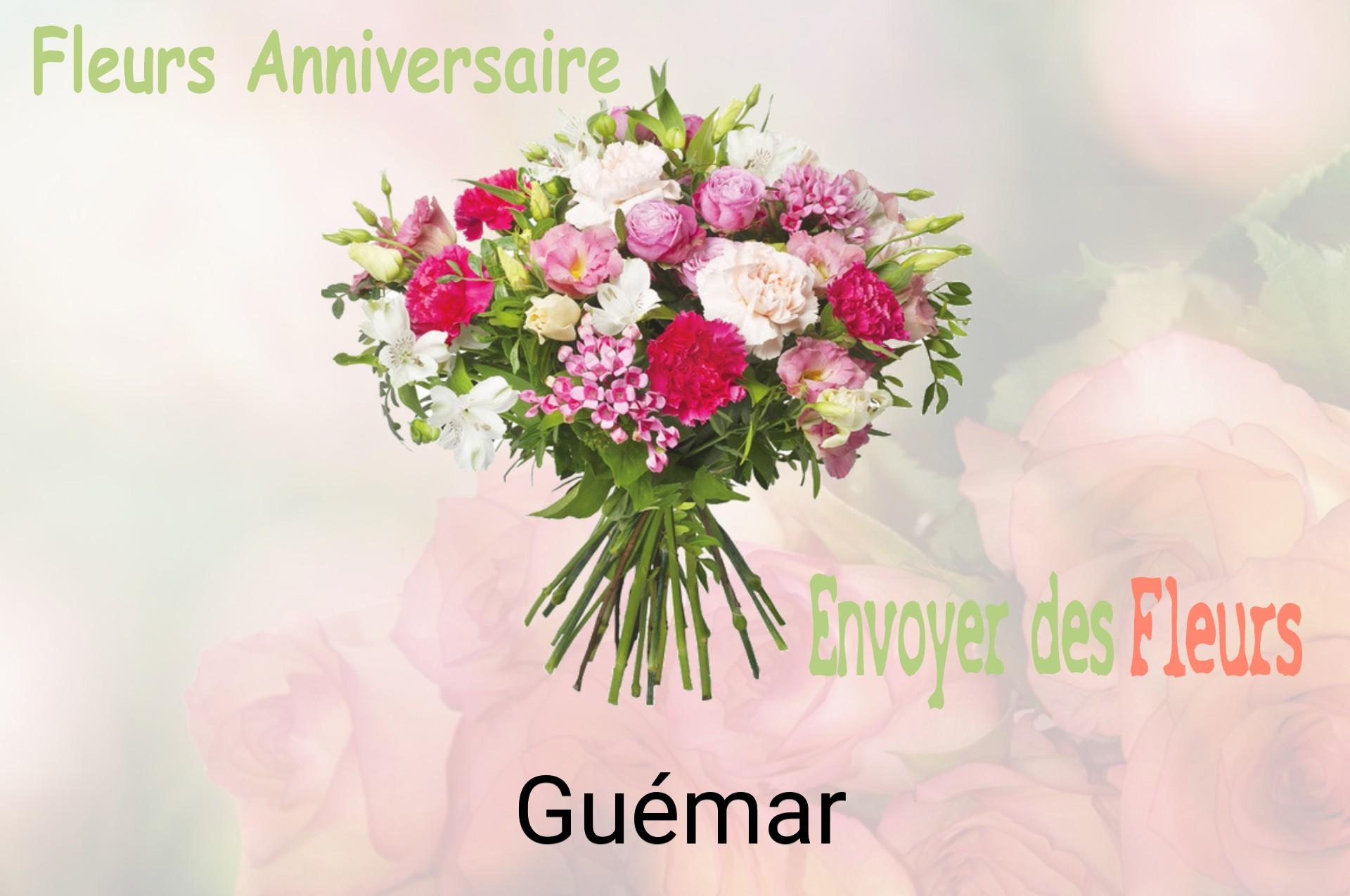 Bouquet de fleurs d’anniversaire livré à Guémar